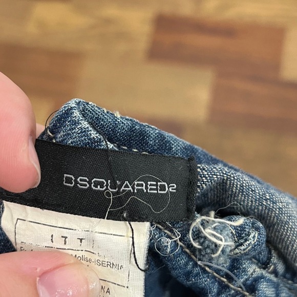 DSQUARED2  Womens Jumpsuit Small Denim Y2K Retro Backless Overalls Pocket Cotton - Picture 5 of 11